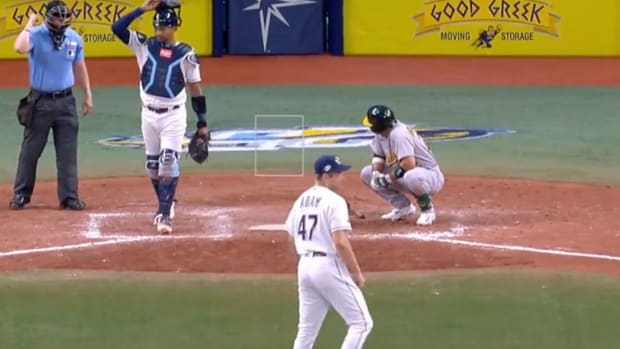 Oakland’s Ramon Laureano Suffered the Most Painful Strikeout of the MLB Season